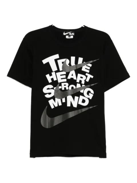 x Nike slogan-print T-shirt by COMME DES GARCONS