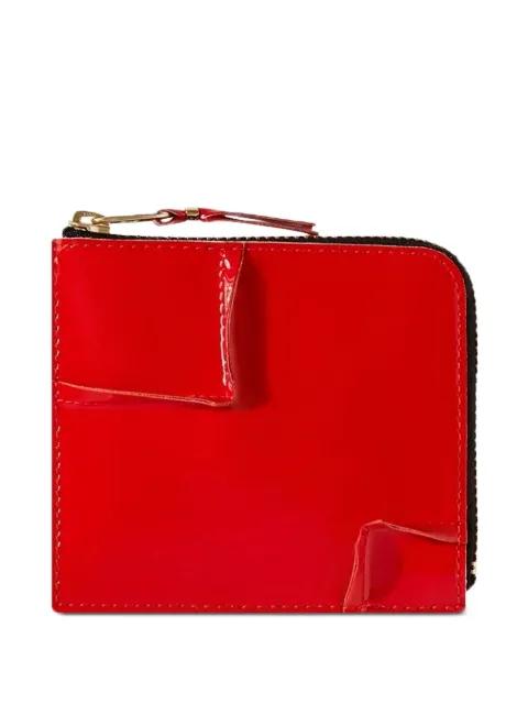 zip-around panelled wallet by COMME DES GARCONS