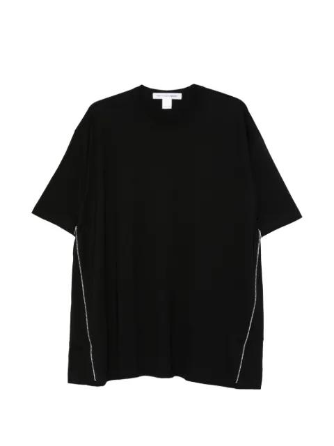 zip-detail T-shirt by COMME DES GARCONS