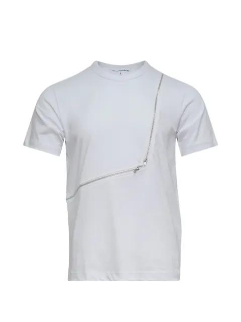 zip-detail T-shirt by COMME DES GARCONS