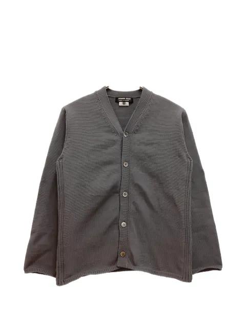 zip-detail button-up cardigan by COMME DES GARCONS