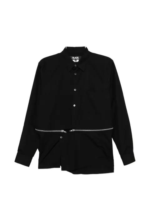 zip-detail cotton shirt by COMME DES GARCONS