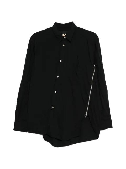 zip-detail long-sleeve shirt by COMME DES GARCONS