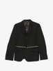 zip-detail single-breasted blazer by COMME DES GARCONS