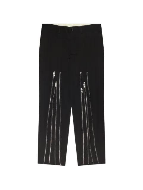 zip-detail trousers by COMME DES GARCONS