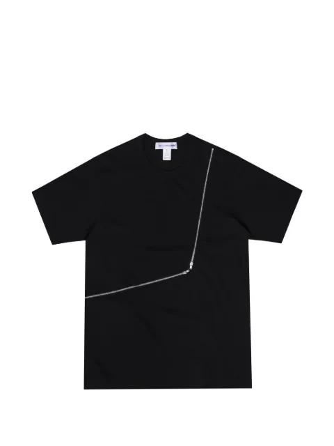 zip-detailed T-shirt by COMME DES GARCONS