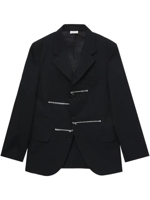 zip-detailing blazer by COMME DES GARCONS