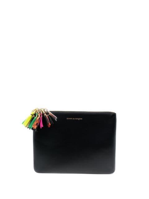 zip-detailing leather wallet by COMME DES GARCONS