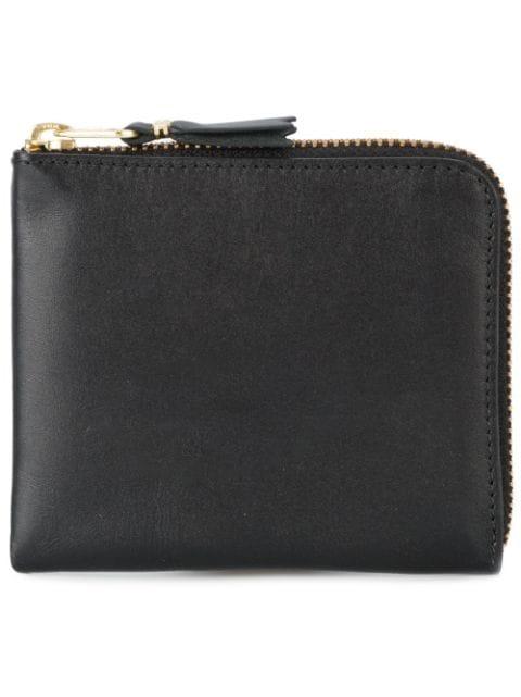 zip-fastening leather wallet by COMME DES GARCONS