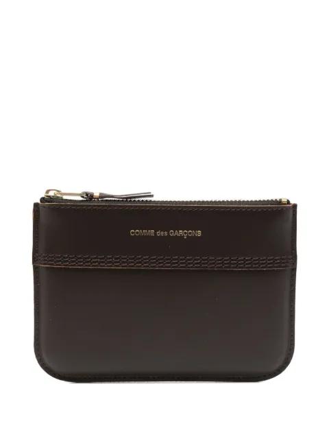 zip-fastening leather wallet by COMME DES GARCONS
