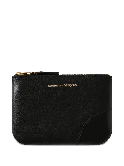 zip-fastening leather wallet by COMME DES GARCONS