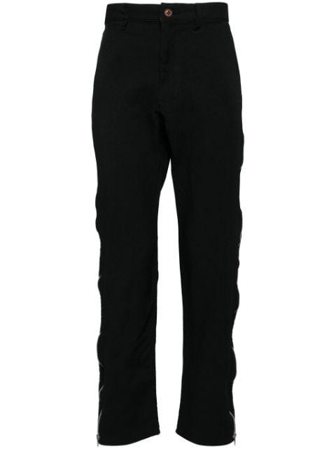zip-up tapered trousers by COMME DES GARCONS