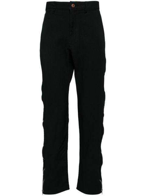 zip-up tapered trousers by COMME DES GARCONS