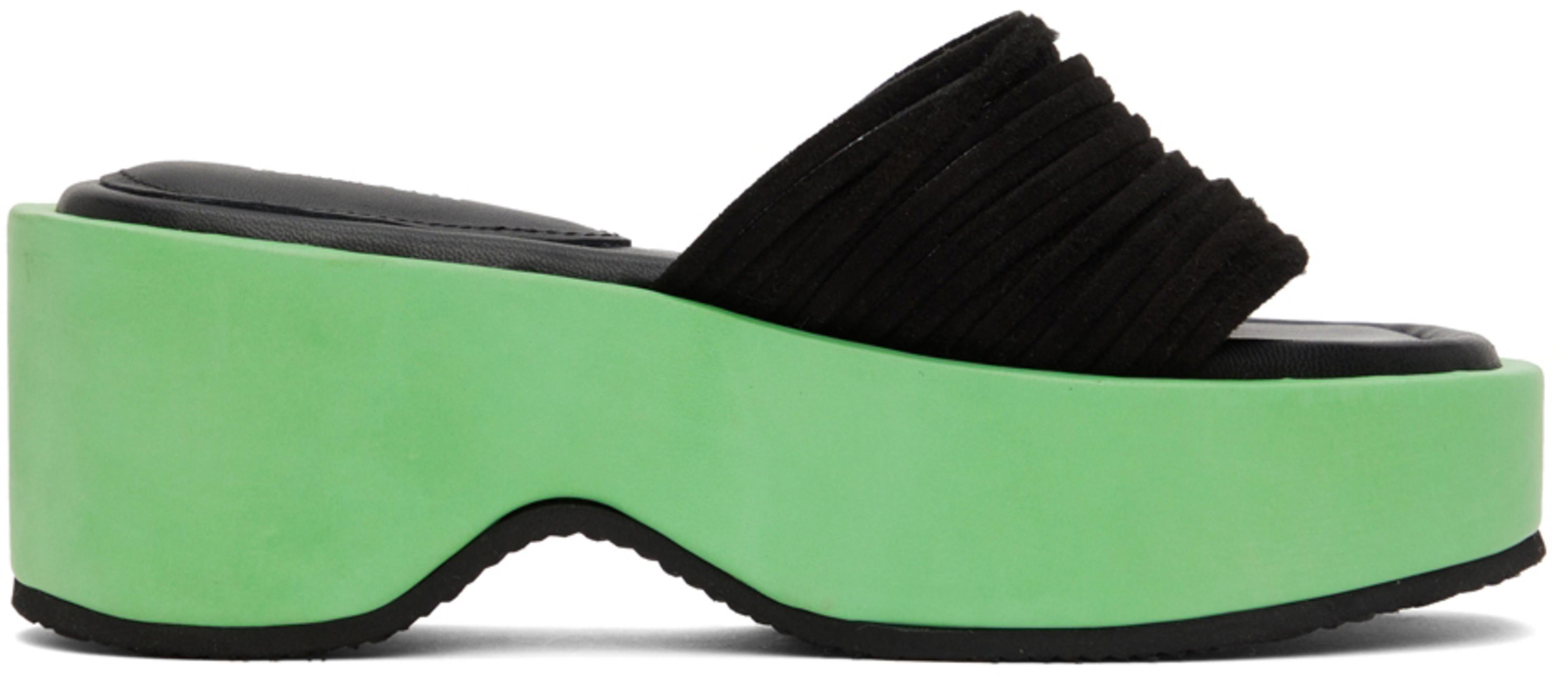 SSENSE Exclusive Green Joy Sandals by COMME SE-A