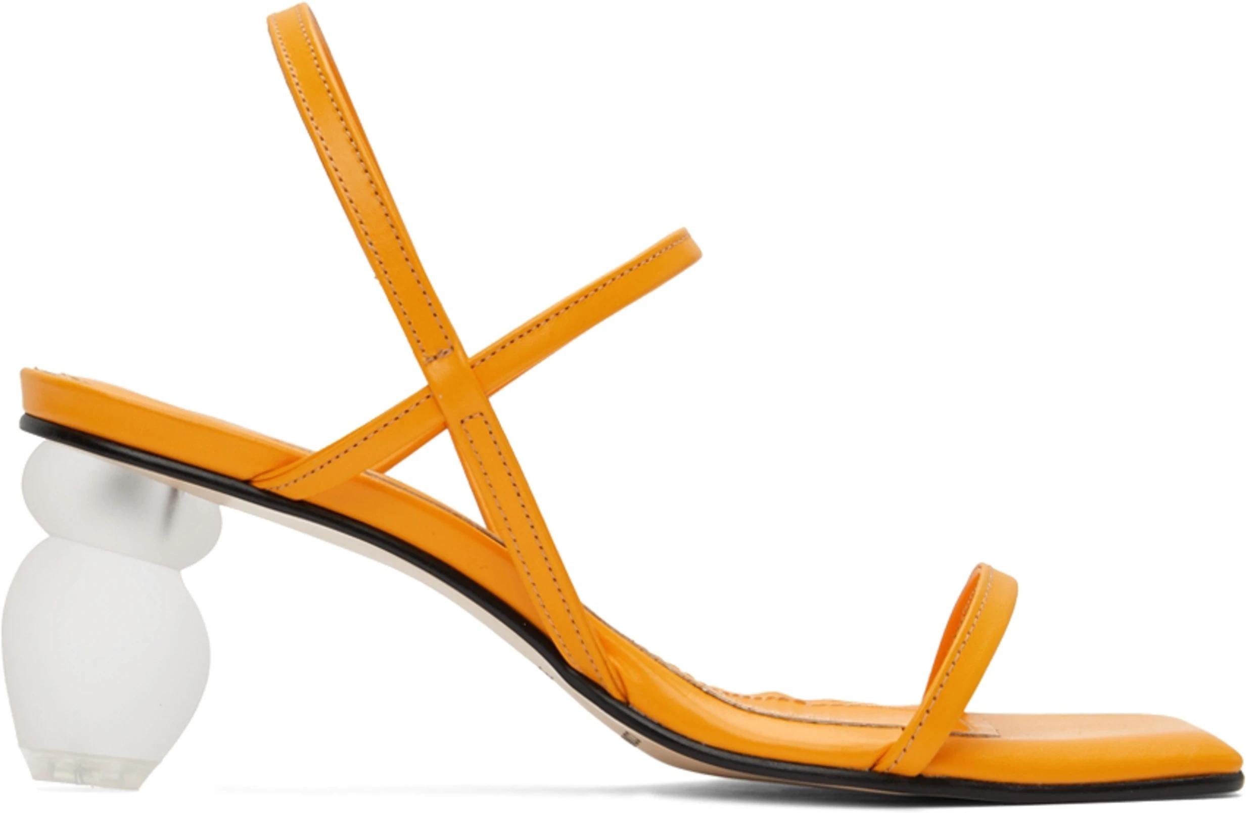 SSENSE Exclusive Orange Objet Palette Heels by COMME SE-A