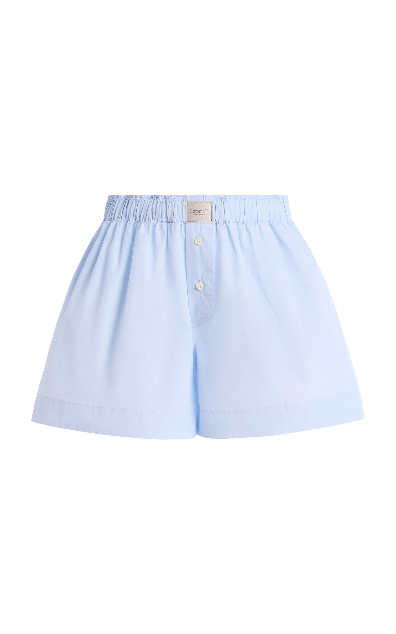 Comme Si La Classica Cotton-Poplin Boxer Shorts - Moda Operandi by COMME SI