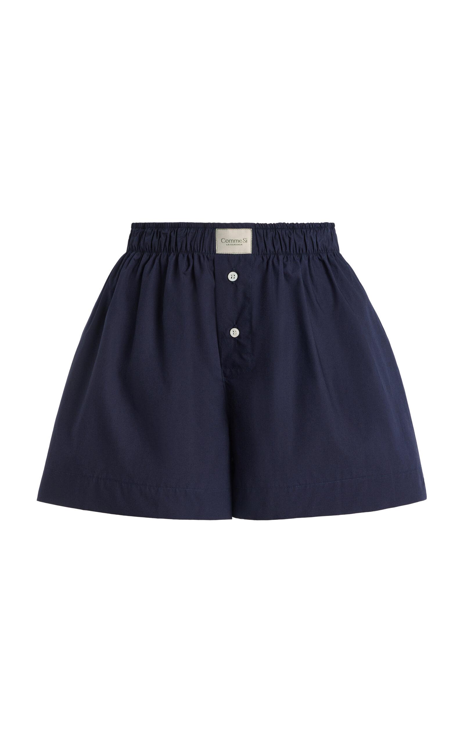 Comme Si La Classica Cotton-Poplin Boxer Shorts - Moda Operandi by COMME SI