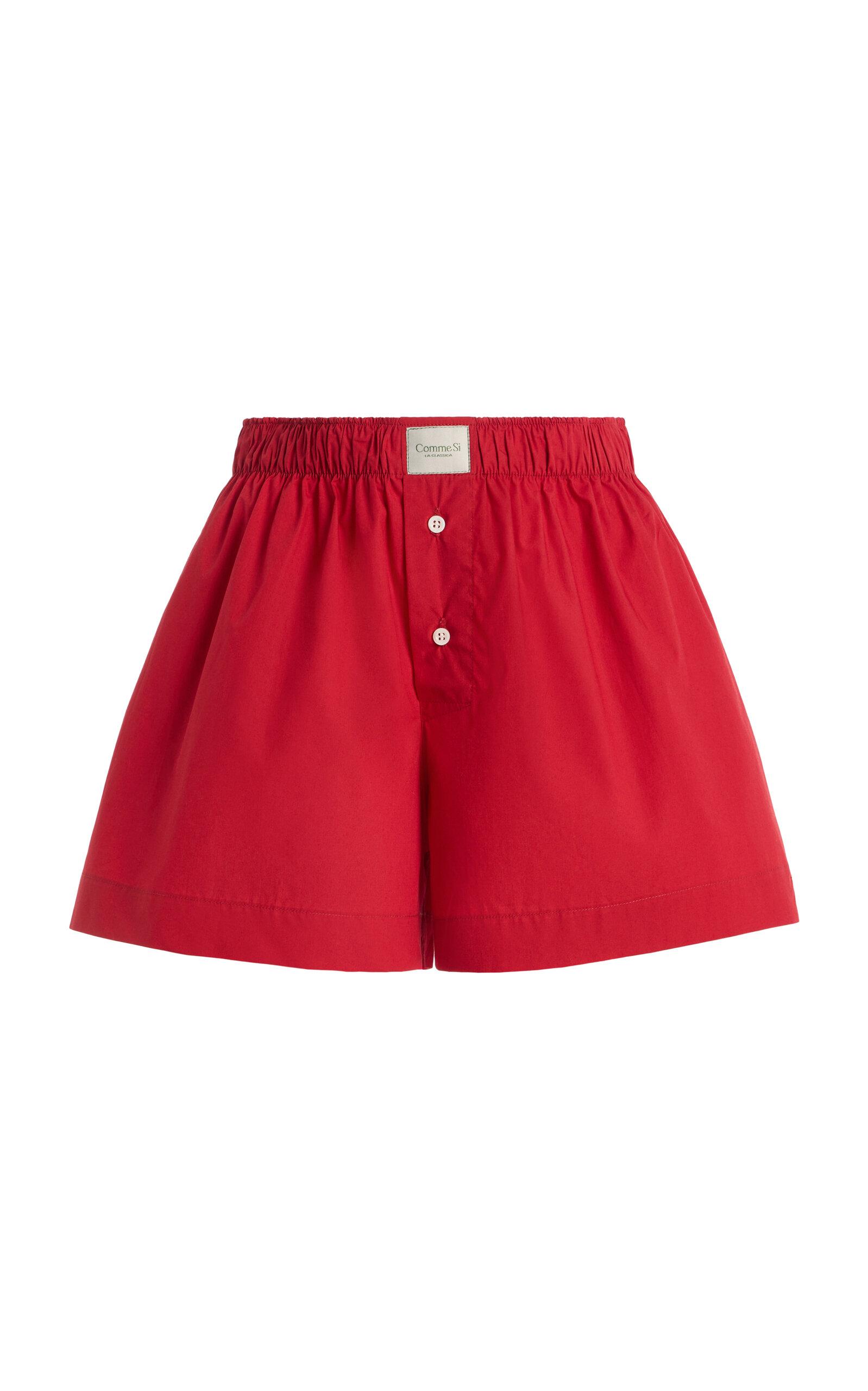 Comme Si La Classica Cotton-Poplin Boxer Shorts - Moda Operandi by COMME SI Comme Si La Classica Cotton-Poplin Boxer Shorts - Moda Operandi by COMME SI