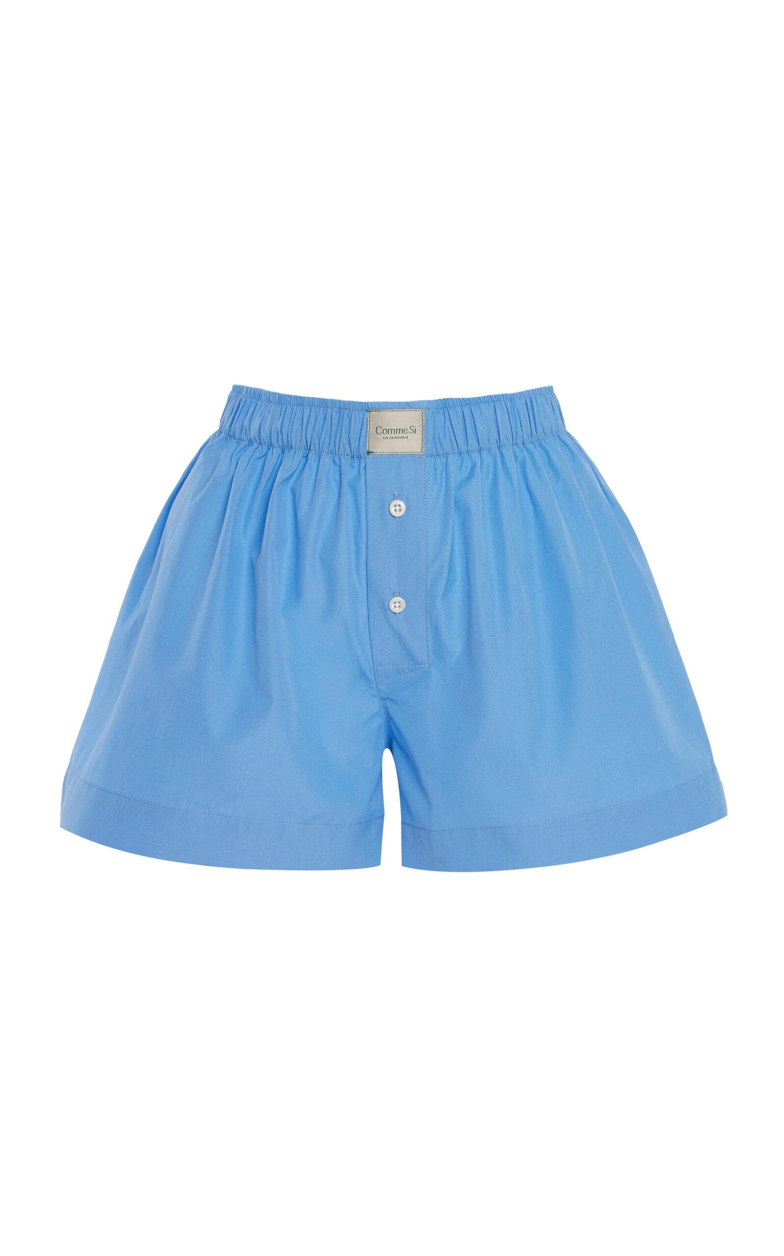 Comme Si La Classica Cotton Poplin Boxer Shorts -oda Operandi by COMME SI