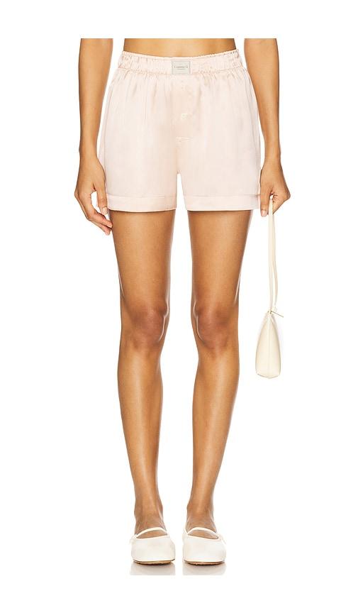 Comme Si Silk La Boxer Classica Short in Pink by COMME SI