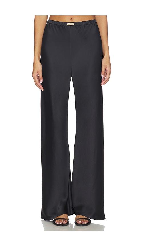 Comme Si The Silk Bias Pant in Black by COMME SI