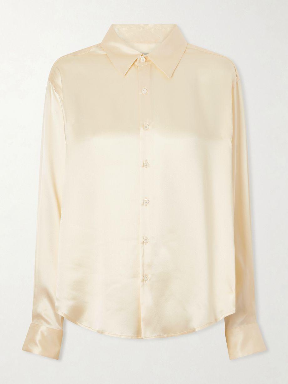 La Classica silk-charmeuse shirt by COMME SI