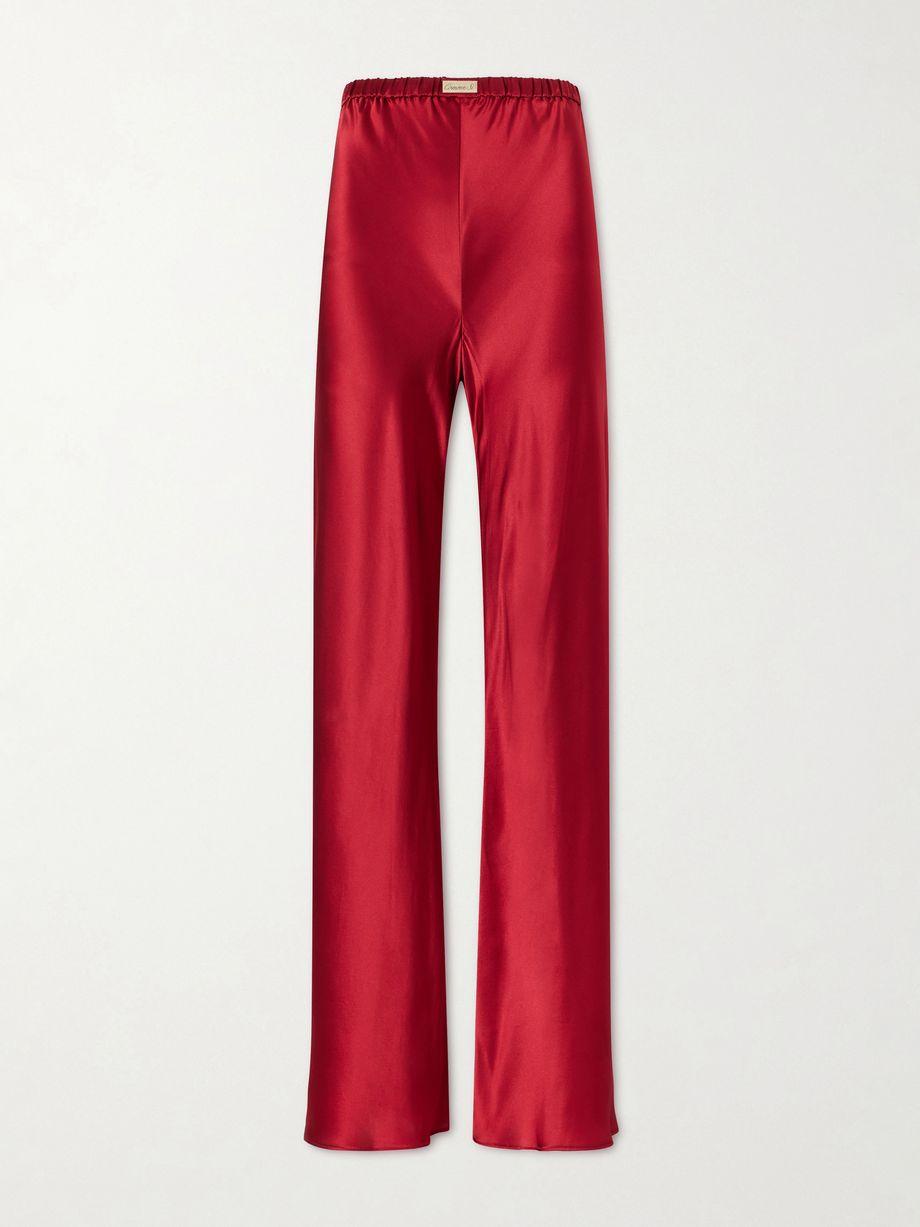 Silk-bias pants by COMME SI