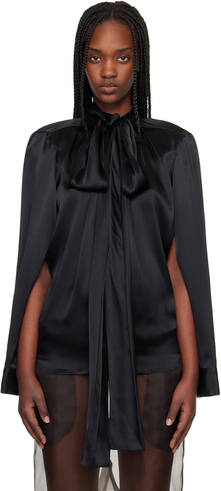 Black Double Blouse by COMMISSION