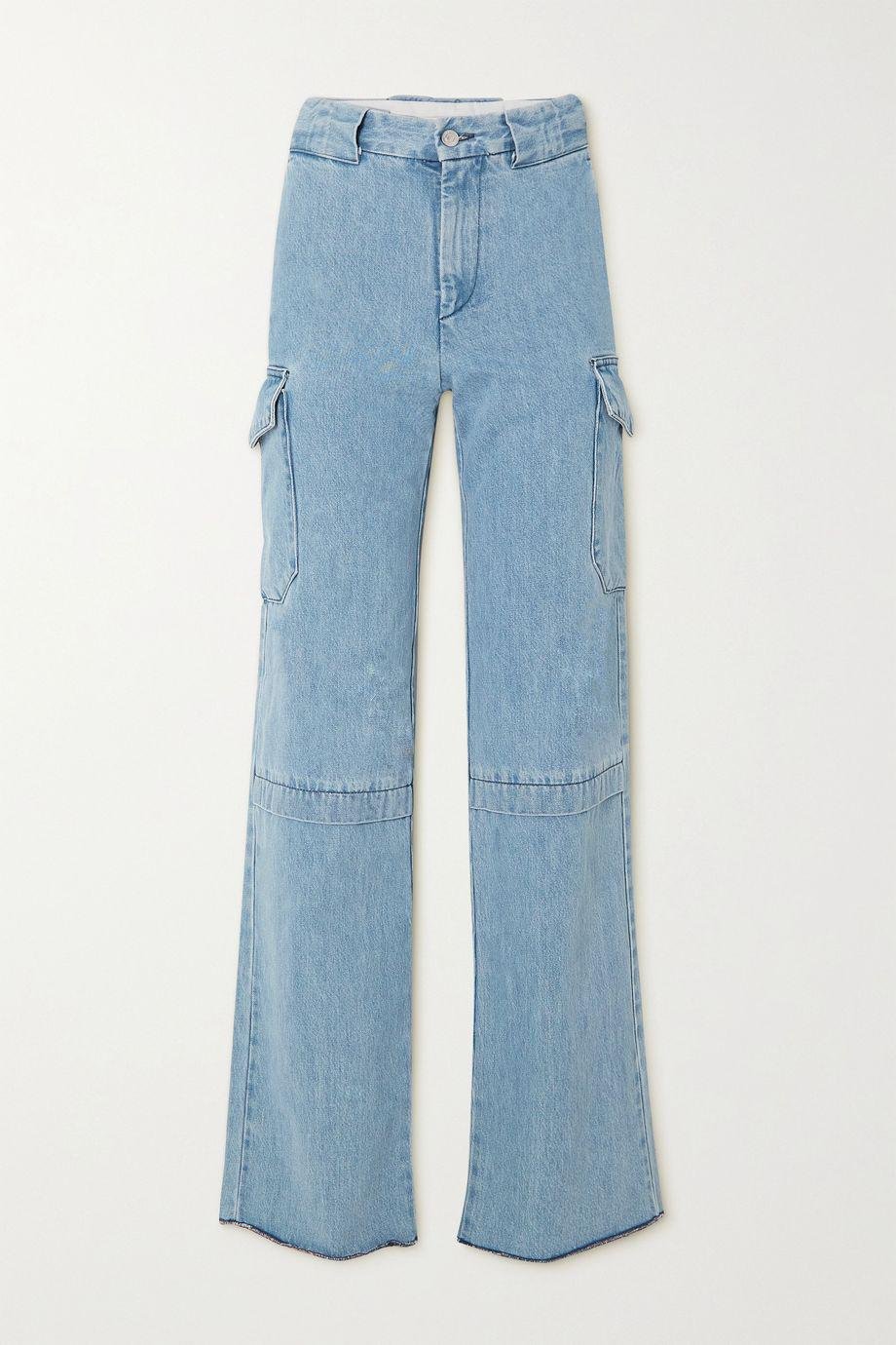 Crash high-rise straight-leg jeans by COMMISSION