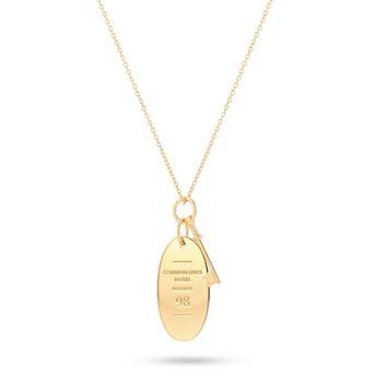 Hotel Silver Pendant Necklace by COMMON LINES