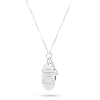 Hotel Silver Pendant Necklace by COMMON LINES