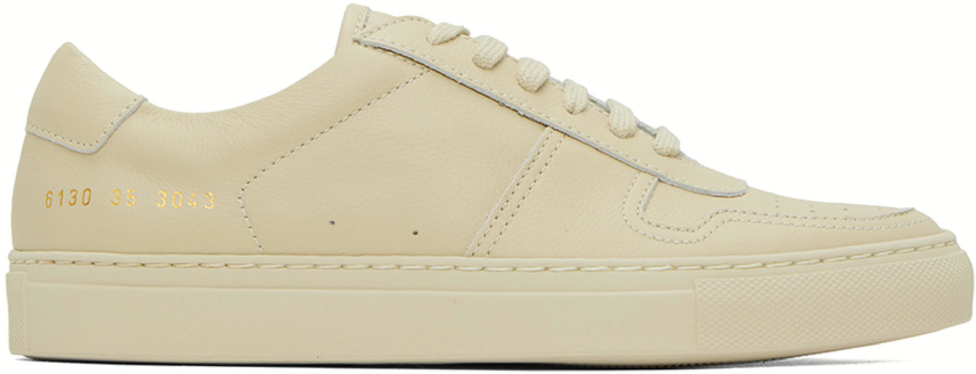 Beige BBall Low Sneakers by COMMON PROJECTS