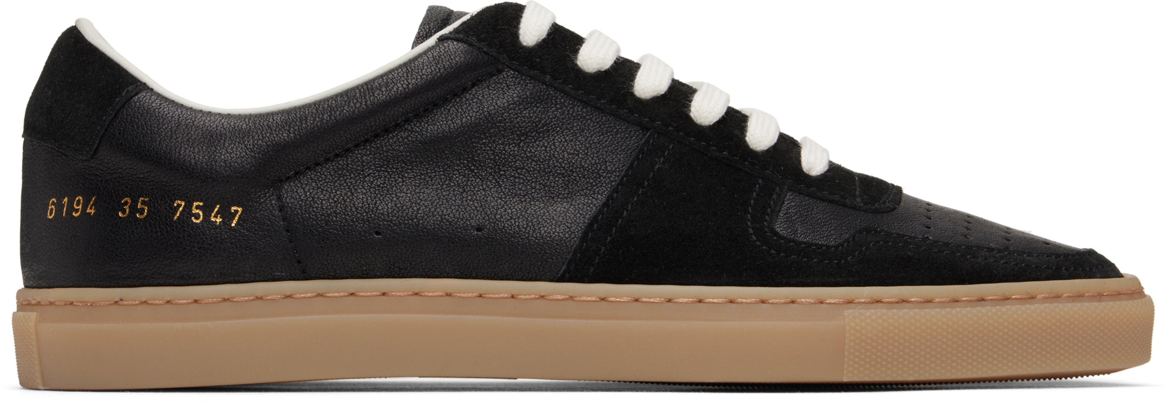 Black BBall Duo Slim Sneakers by COMMON PROJECTS