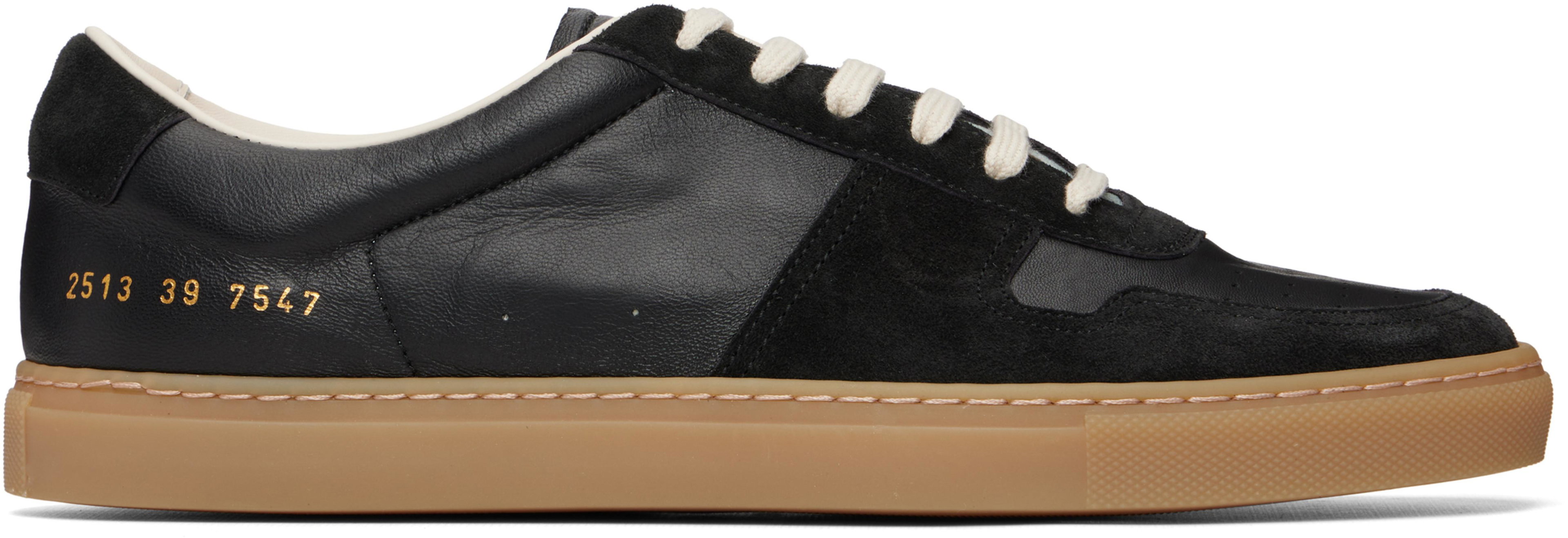 Black BBall Slim Sneakers by COMMON PROJECTS
