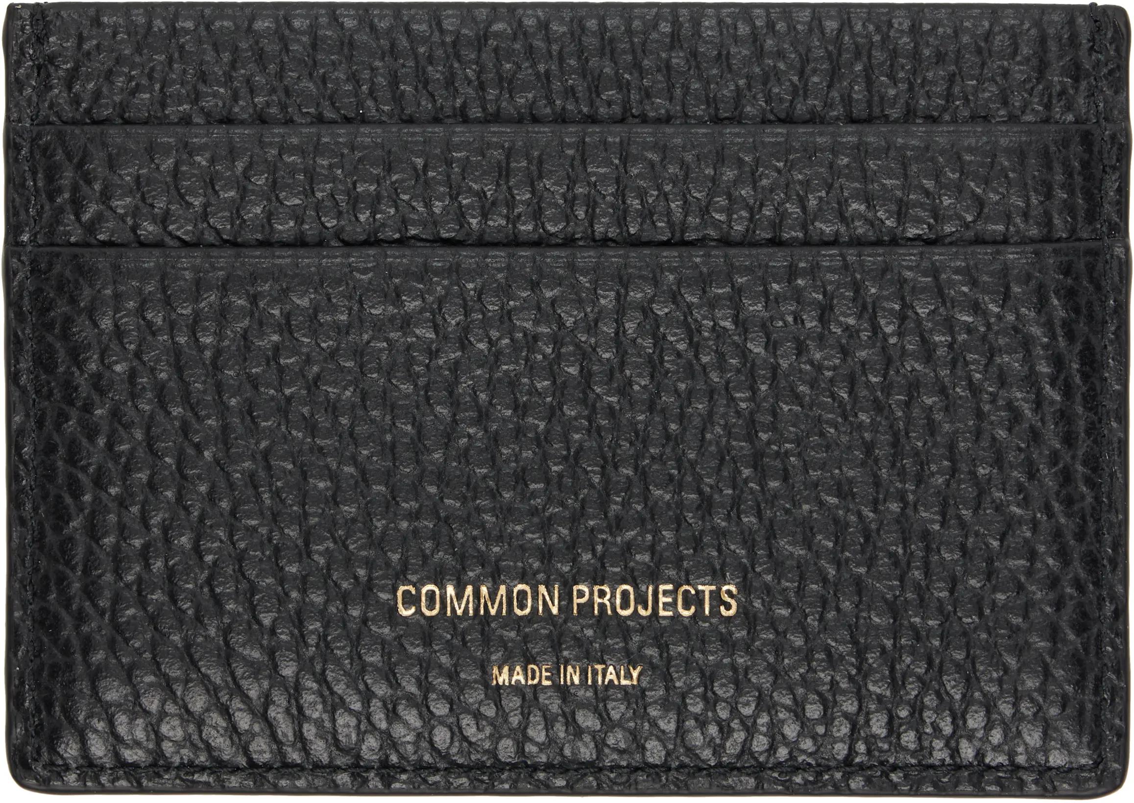 Black Multi Card Holder by COMMON PROJECTS