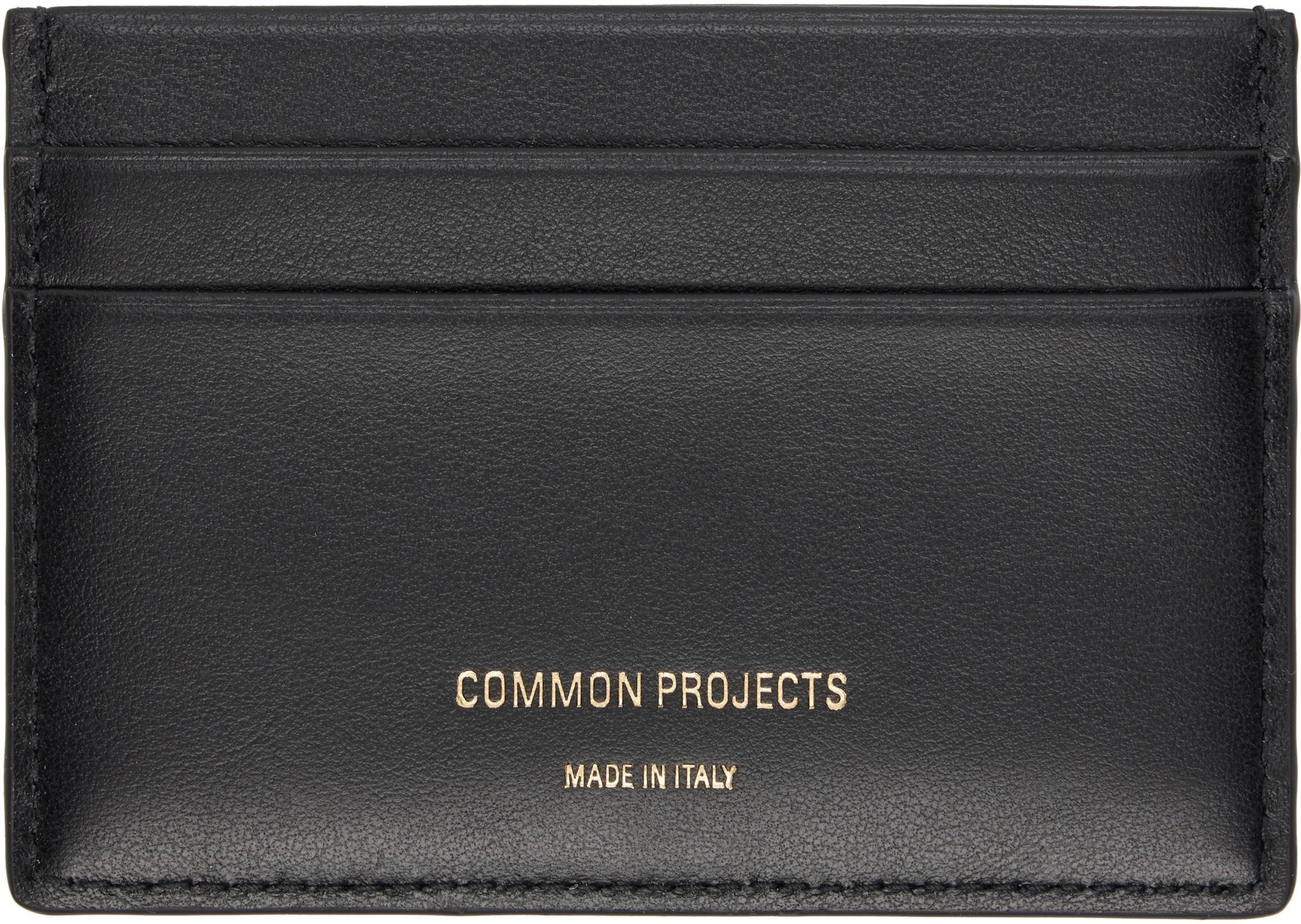 Black Multi Card Holder by COMMON PROJECTS