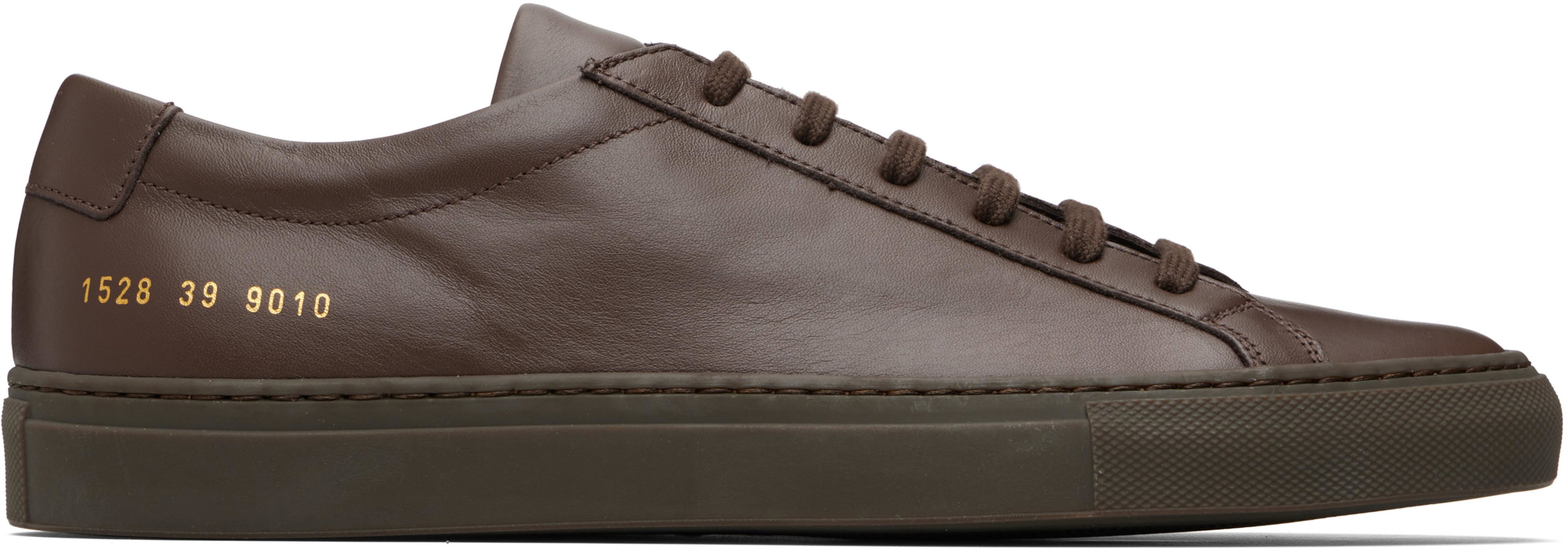 Brown Original Achilles Low Sneakers by COMMON PROJECTS