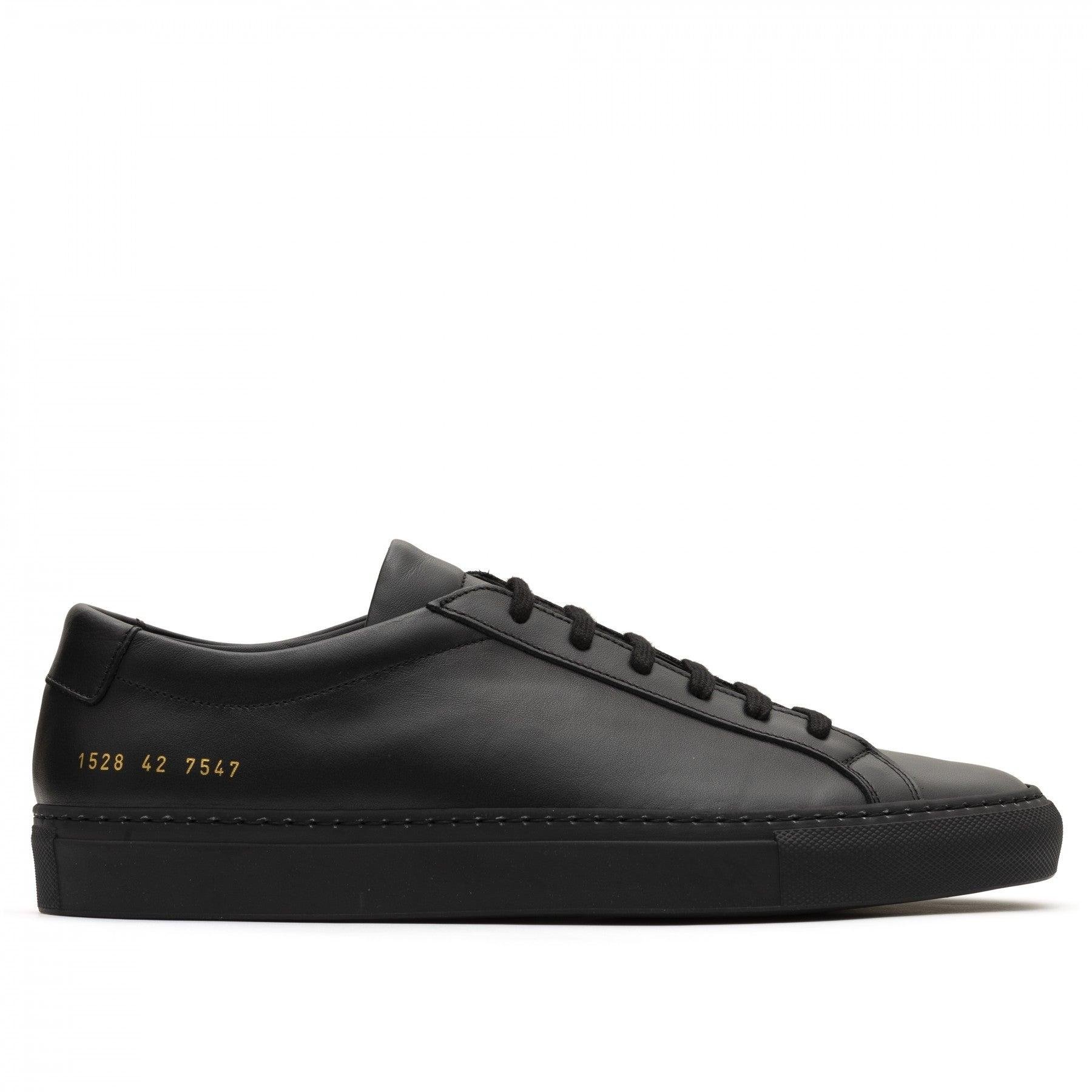 Common Projects - Original Achilles Low Sneakers - (Black) by COMMON PROJECTS