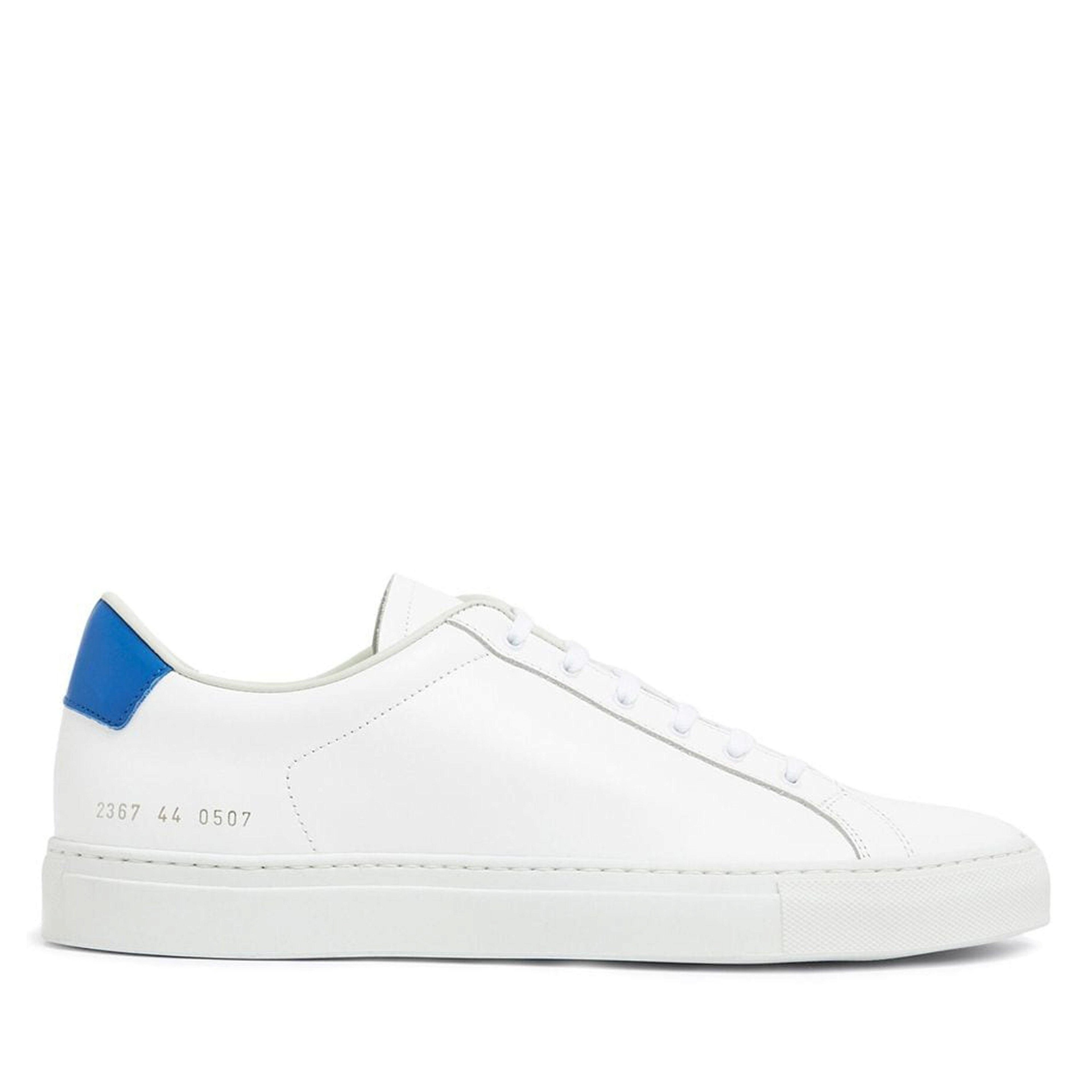 Common Projects - Retro Classic Sneakers - (White/Blue) by COMMON PROJECTS