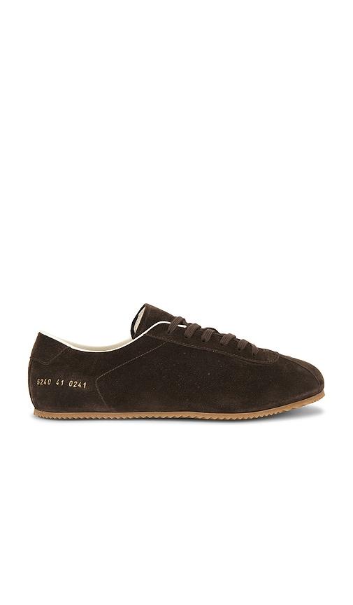 Common Projects Suede Driving Shoe in Brown by COMMON PROJECTS