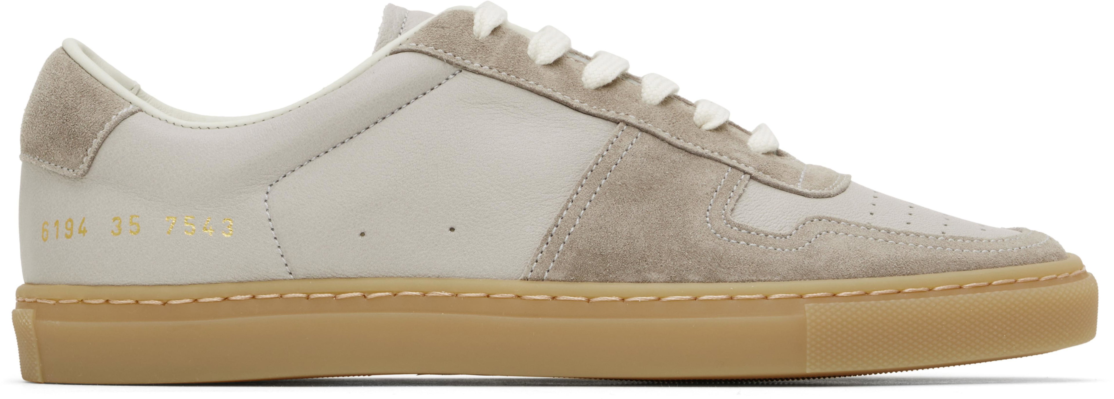 Gray Bball Duo Slim Sneakers by COMMON PROJECTS