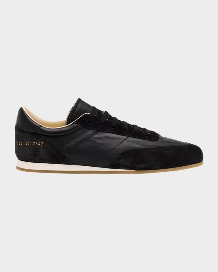 Men's Leather and Suede Runner Sneakers by COMMON PROJECTS