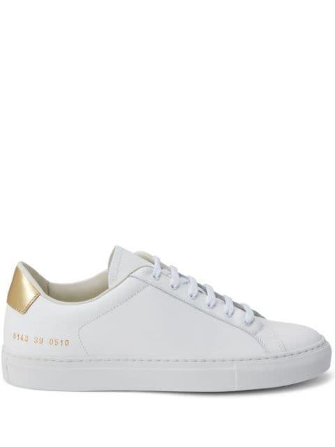 Retro leather sneakers by COMMON PROJECTS