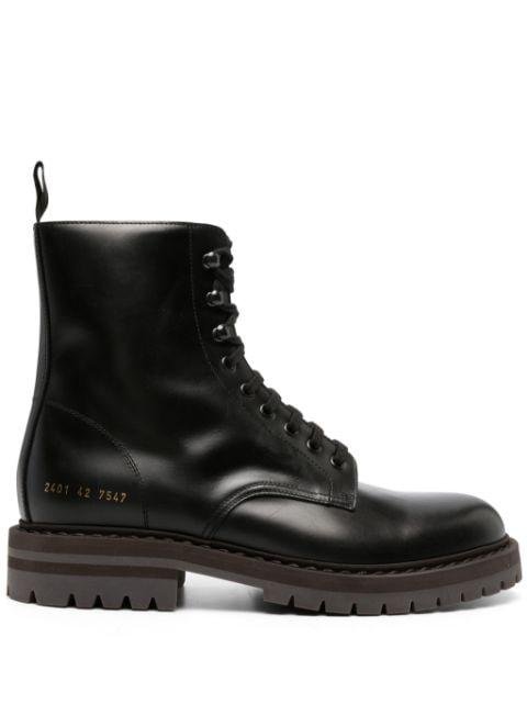 leather Combat boots by COMMON PROJECTS