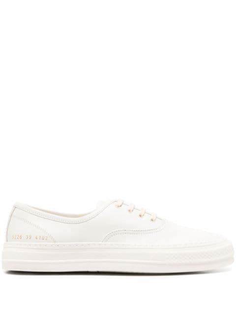 logo-print leather sneakers by COMMON PROJECTS