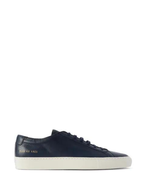 serial-stamp leather sneakers by COMMON PROJECTS