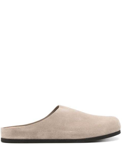 slip-on suede clogs by COMMON PROJECTS