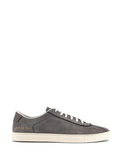 top-stitching suede sneakers by COMMON PROJECTS