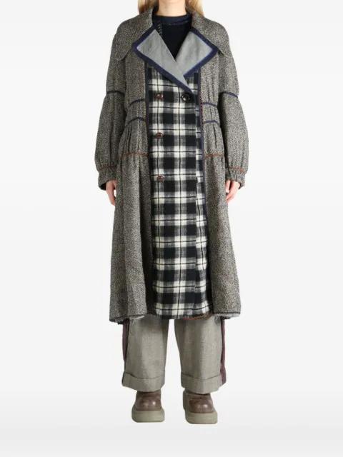 checked wool coat by COMMUNS