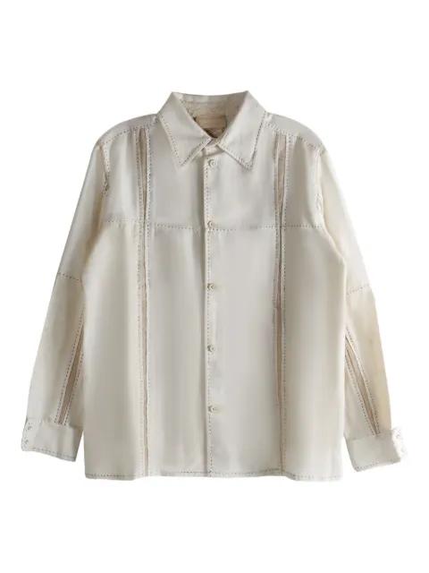 panelled seam-detail shirt by COMMUNS